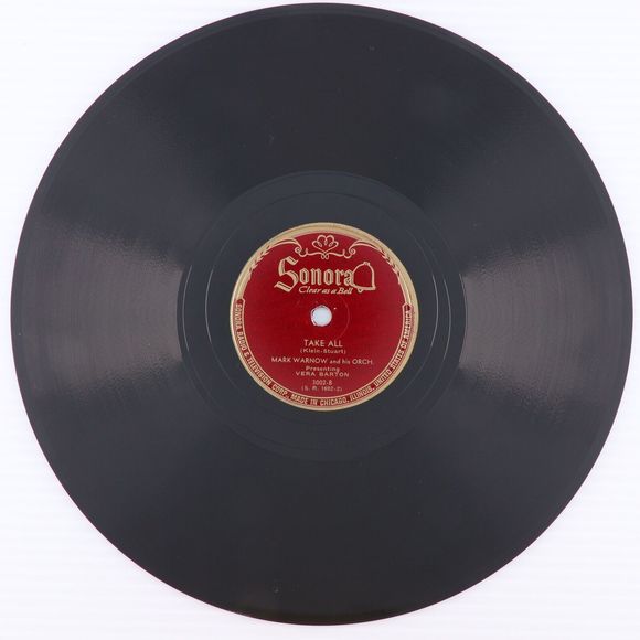 Mark Warnow Vera Barton, Slowly, Take All 1945 78 rpm Shellac Record Sonora 3002 - Picture 4 of 16